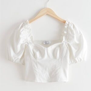 & Other Stories Puff Sleeve Top
